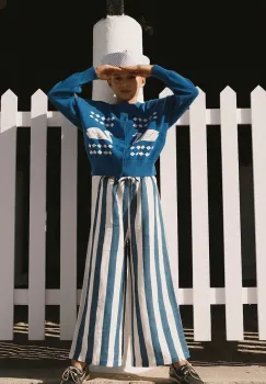 Tinycottons cardigan din bumbac pentru copii SWANS DIAMONDS CARDIGAN imagine