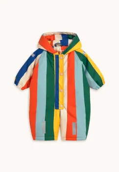 Tinycottons combinezon bebe MULTICOLOR STRIPES SNOW ONE-PIECE AW25-034 imagine