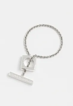 Tom Wood bratara de argint Square Rope Bracelet imagine