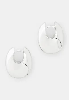 Tom Wood cercei de argint Pebble Hoops Medium V1 imagine