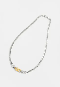 Tom Wood colier de argint Dean Chain Duo imagine