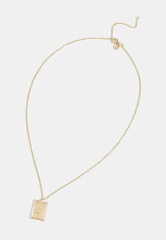 Tom Wood colier din argint placat cu aur Tarot Lovers Pendant Gold imagine