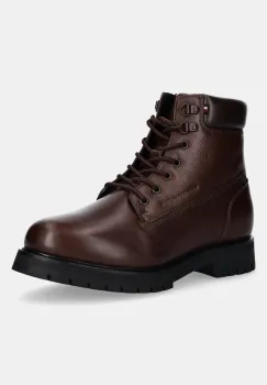 Tommy Hilfiger bocanci de piele FLEX TH OUTDOOR RS LTH BOOT imagine