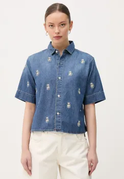 Tommy Hilfiger camasa pentru femei, din denim imagine