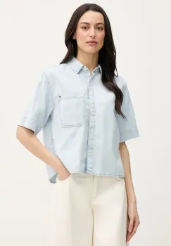 Tommy Hilfiger camasa pentru femei, din denim imagine