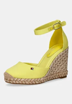 Tommy Hilfiger espadrile wedges pentru femei FLAG HIGH WEDGE ESPAD CLOSED TOE imagine