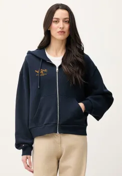 Tommy Hilfiger hanorac cu fermoar pentru femei, din bumbac imagine