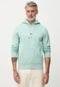 Tommy Hilfiger hanorac cu gluga barbatesc cu bumbac imagine