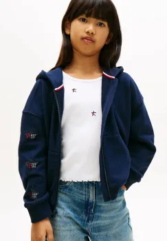 Tommy Hilfiger hanorac cu gluga pentru copii, din bumbac imagine