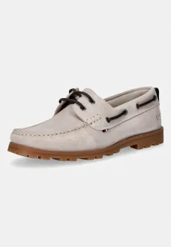 Tommy Hilfiger mocasini barbati din piele intoarsa HILIFGER LIGHT SDE BOAT SHOE imagine