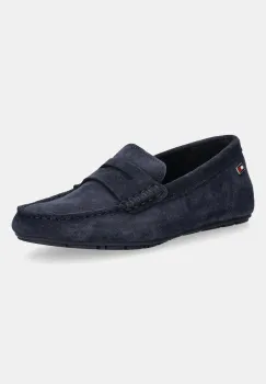 Tommy Hilfiger mocasini din piele intoarsa FLAG SOFT SUEDE DRIVER LOAFER imagine