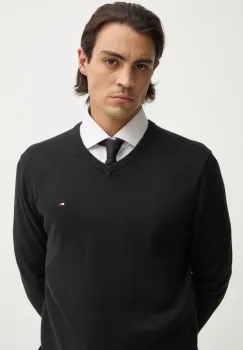 Tommy Hilfiger pulover barbatesc din bumbac imagine