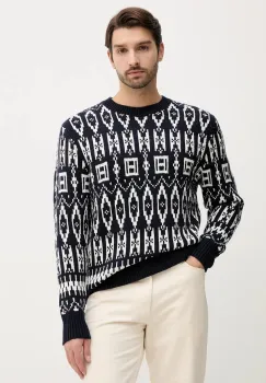 Tommy Hilfiger pulover din amestec de lana imagine