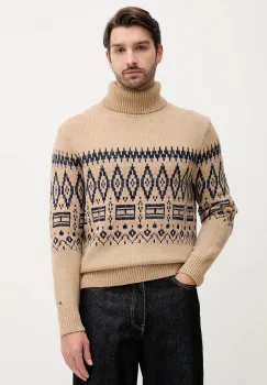 Tommy Hilfiger pulover din amestec de lana imagine