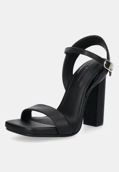 Tommy Hilfiger sandale de piele HIGH HEEL LEATHER SANDAL imagine