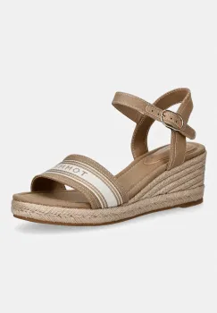 Tommy Hilfiger sandale wedges MID WEDGE ESPAD WEBBING imagine