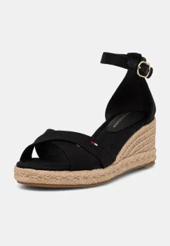 Tommy Hilfiger sandale wedges MID WEDGE ESPAD X CROSS imagine