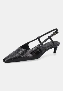 Tommy Hilfiger stilettos de piele CROC SLINGBACK SLANTED HEEL imagine