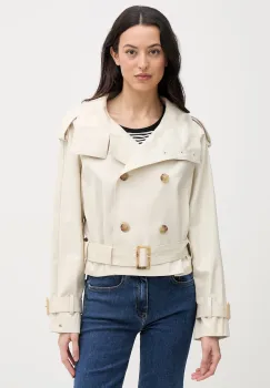 Tommy Hilfiger trenci scurt pentru femei, din bumbac imagine