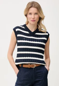 Tommy Hilfiger vesta de dama din bumbac imagine