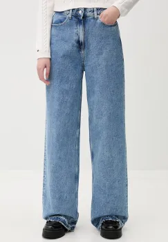 Tommy Jeans blugi wide leg pentru femei imagine