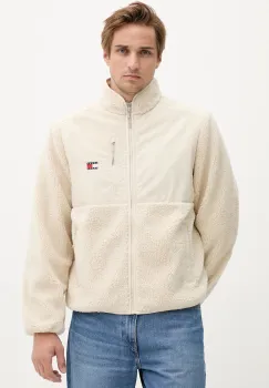 Tommy Jeans geaca culoarea bej, de tranzitie, DM0DM21682 imagine