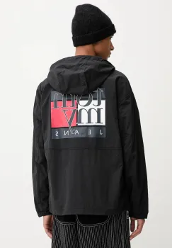 Tommy Jeans geaca culoarea negru, de tranzitie, DM0DM22099 imagine