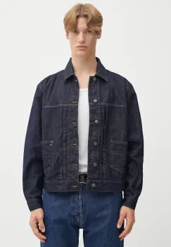 Tommy Jeans geaca jeans culoarea bleumarin, de tranzitie, DM0DM22141 imagine