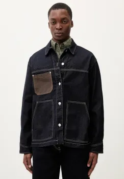 Tommy Jeans geaca jeans culoarea bleumarin, de tranzitie, oversize, DM0DM22419 imagine