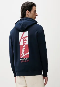 Tommy Jeans hanorac cu gluga barbatesc din bumbac imagine