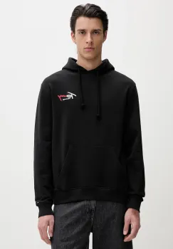 Tommy Jeans Hanorac cu gluga masculin din bumbac imagine