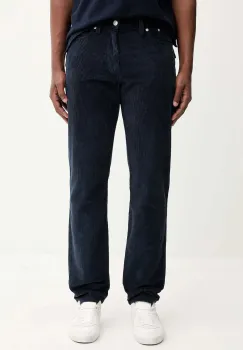 Tommy Jeans pantaloni de catifea cord culoarea bleumarin, drept, DM0DM22242 imagine
