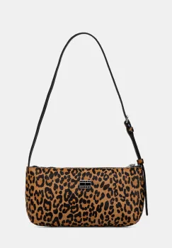 Tommy Jeans poseta de piele culoarea maro, AW0AW18008 imagine