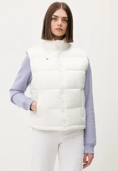 Tommy Jeans vesta culoarea alb, de iarna, DW0DW22037 imagine