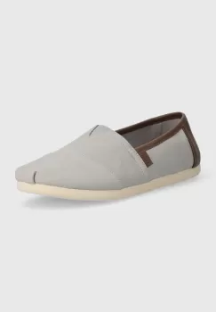 Toms espadrile Alpargata culoarea gri, 10020888 imagine