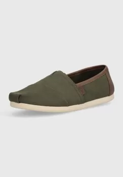 Toms espadrile Alpargata culoarea verde, 10020879 imagine