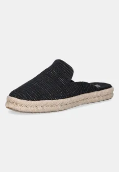 Toms espadrile METALLIC LINEN STRIPE culoarea negru, 10021880 imagine