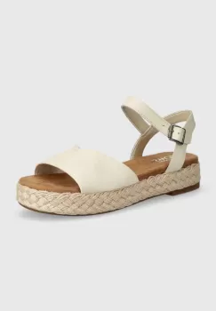 Toms sandale Abby culoarea bej, cu platforma, 10020768 imagine