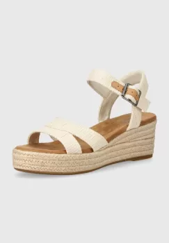 Toms sandale Audrey culoarea bej, 10020758 imagine