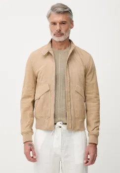 Trussardi geaca de tranzitie pentru barbati, din piele intoarsa imagine