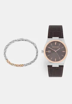 Trussardi set ceas si bratara pentru barbati T-MILANO imagine