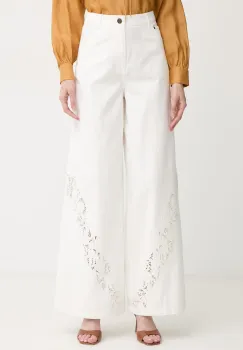 Twinset blugi wide leg pentru femei imagine