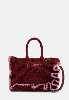 Twinset geanta crossbody pentru femei impletita imagine