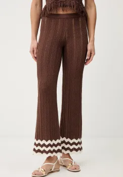 Twinset pantaloni de bumbac imagine