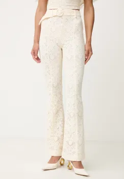 Twinset pantaloni evazati pentru femei, din dantela imagine