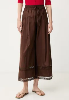 Twinset pantaloni pentru femei, cu bumbac imagine