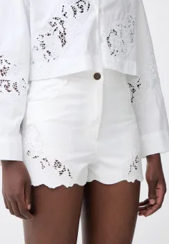 Twinset pantaloni scurti pentru femei, din denim imagine