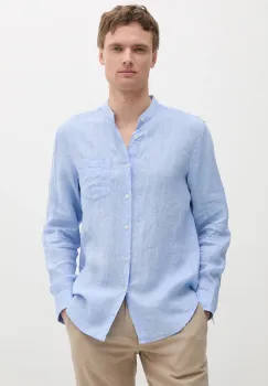 United Colors of Benetton camasa de in cu guler stand-up, regular, 5BKU5QL08 imagine