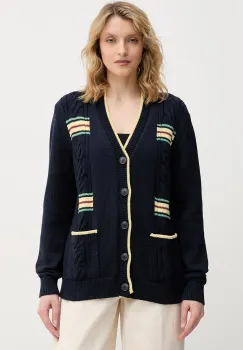 United Colors of Benetton cardigan pentru barbati, cu amestec de bumbac imagine