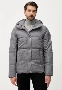 United Colors of Benetton geaca culoarea gri, de iarna, 2MNAUN06X imagine